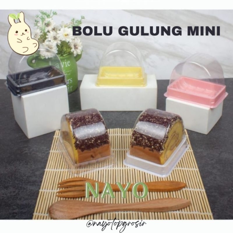 Mika Bolu Gulung Mini Isi 50 Pcs Warna Hitam untuk Kue dan Roti