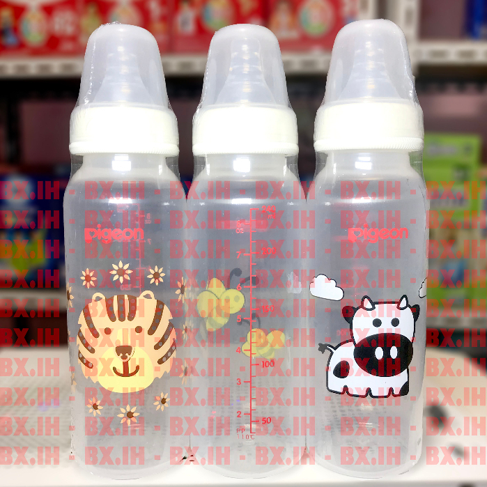 Botol Susu Pigeon 240ml Peristaltic Nipple Ulir Ukuran L