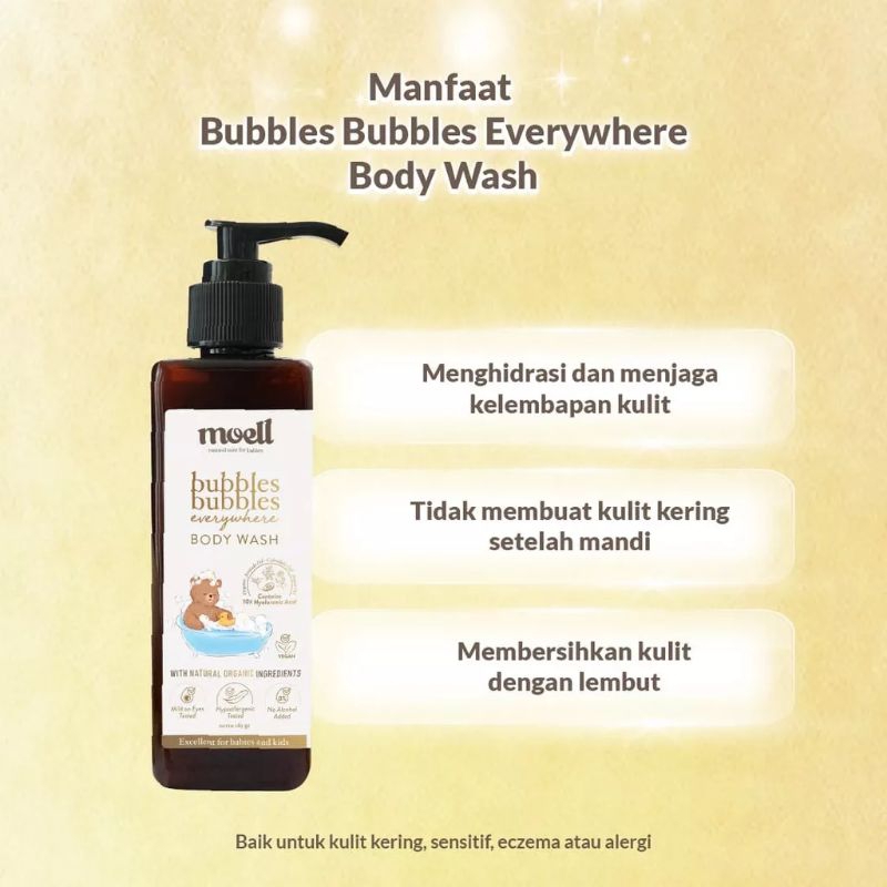 MOELL BODY WASH | SABUN MANDI BAYI | SABUN MANDI BABY