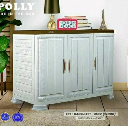 Promo meja tv plastik napolly cabsulfet 353