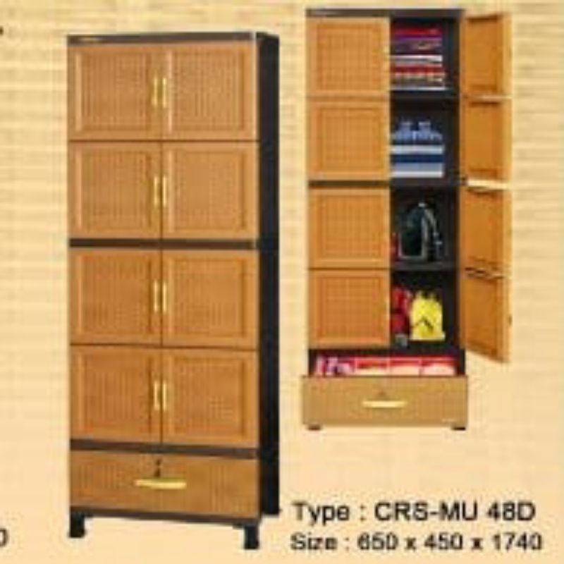 Lemari Plastik Napolly Crs Mu 48D