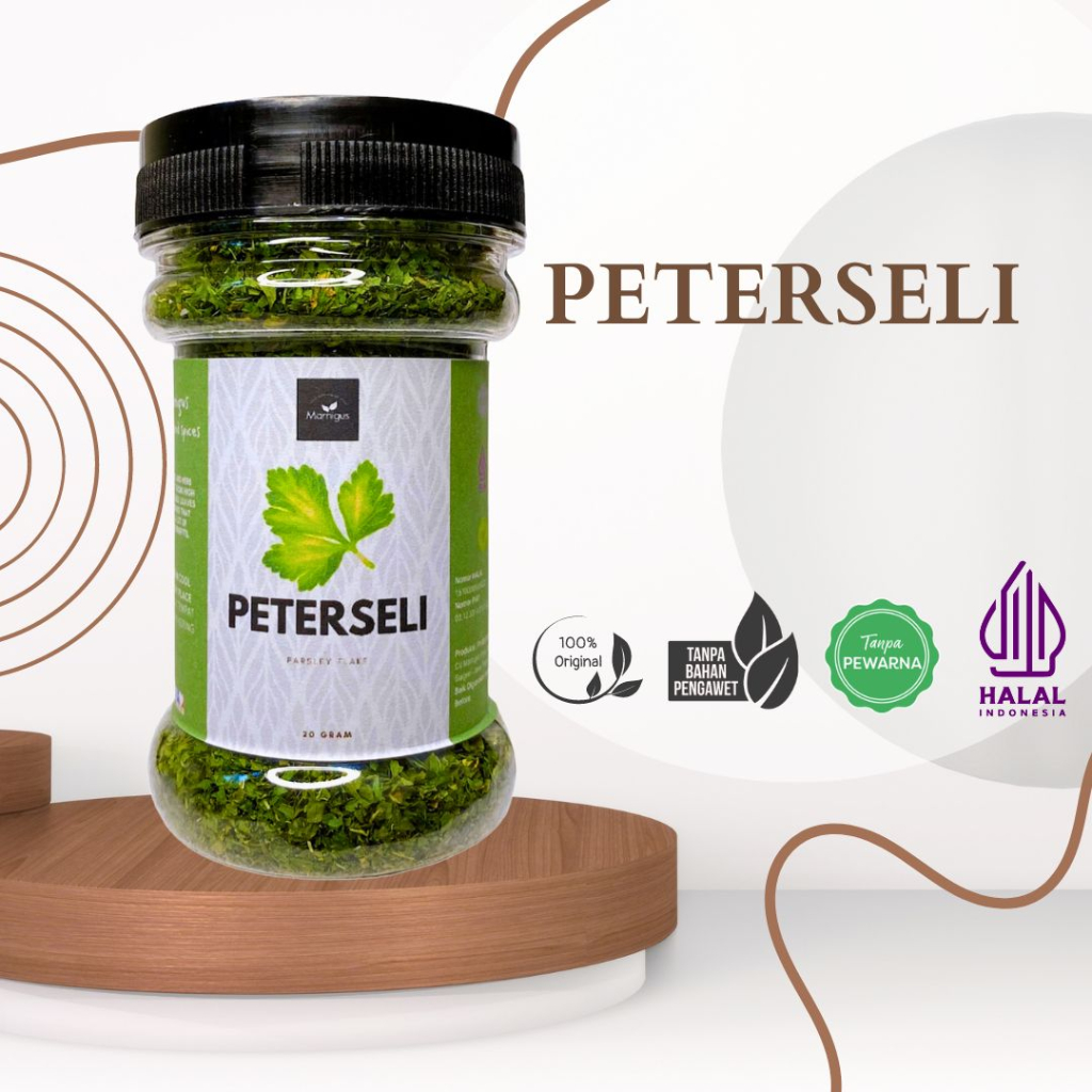 

PARSLEY PETERSELI / Parsley Flakes Rempah Dapur dan Bumbu Masak Botol