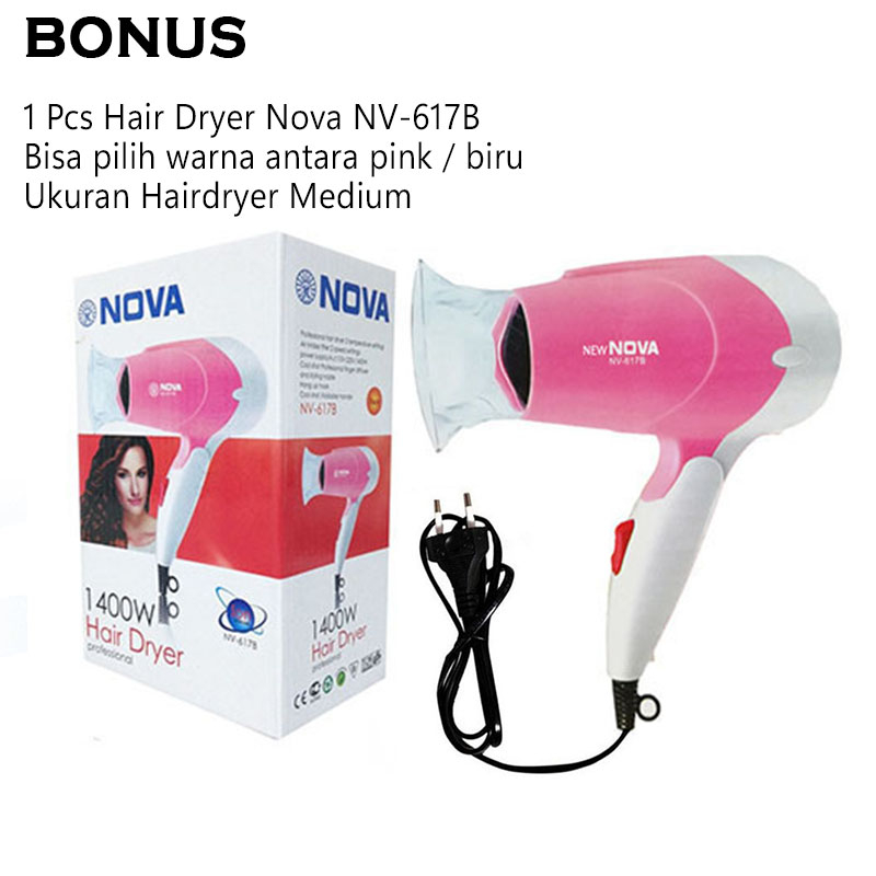 ZILLO Catokan Rambut Infrared BONUS Hairdryer NOVA Catok KEMEI Plat Ceramic Turmaline Bonus Hair Dryer Pengering Rambut