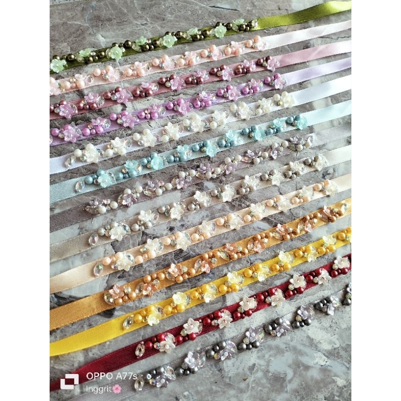 Belt Payet Rangkai/Belt Mutiara/Belt Ikat Pinggang