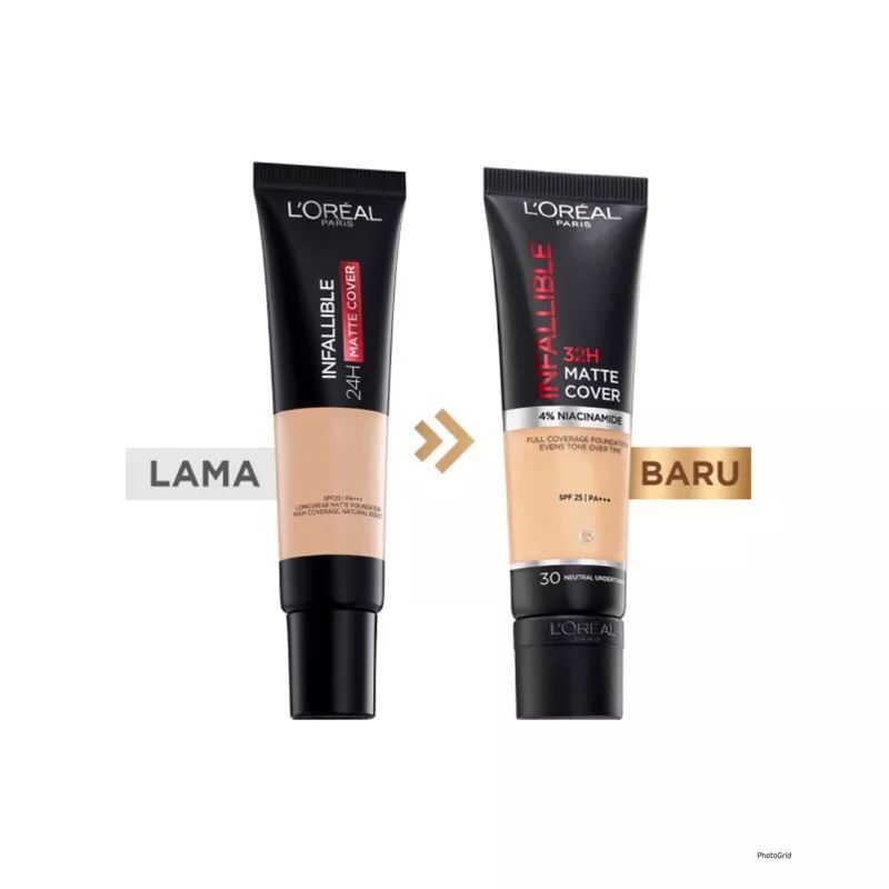 Loreal Infallible 32H Matte Cover 4% Niacinamide