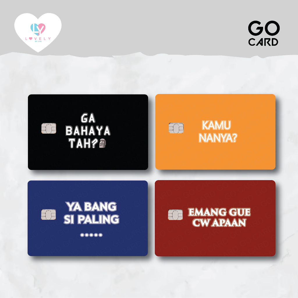 

Sticker Kartu ATM Viral Comment Hologram Emoney Flazz Sticker