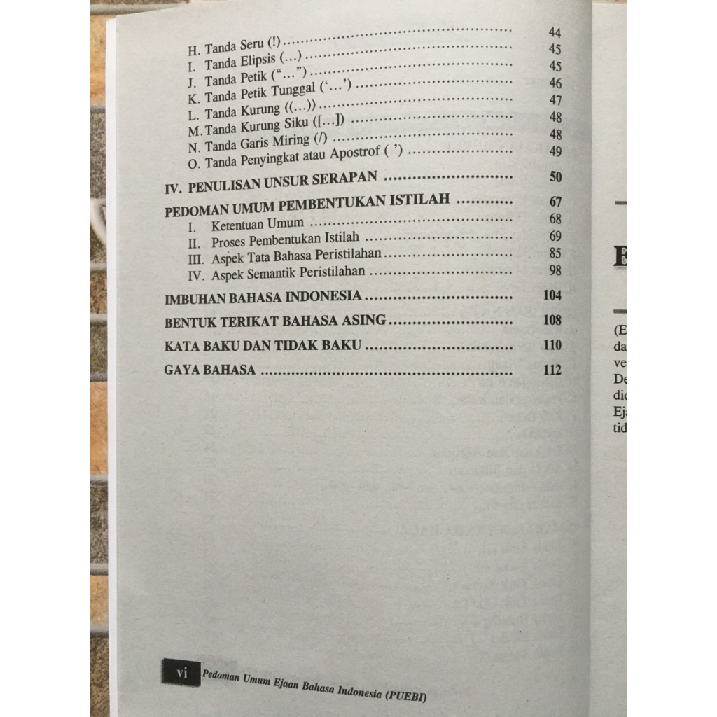 Buku PUEBI Pedoman Umum EBI Ejaan Bahasa Indonesia Edisi Lengkap - PALITO HVS