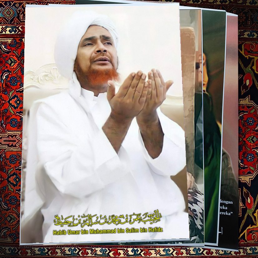 poster UKURAN BESAR ATAU JUMBO habib umar bin hafidz luster uv awet anti gores tinta merekat patent