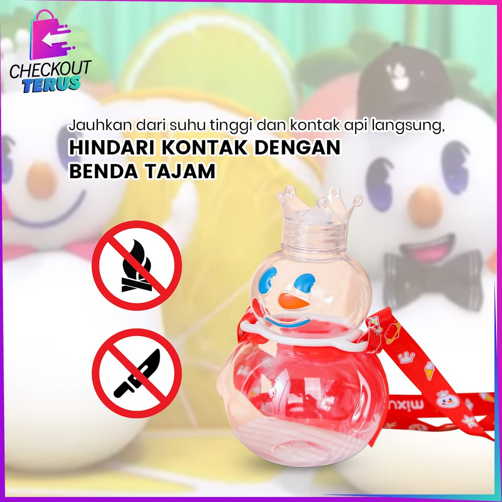 CT C889 Botol Minum Anak Tumbler Mixue 700ML Motif Karakter Snow King dengan Sedotan Food Grade Tempat Minum Mixue Tumblr BPA FREE