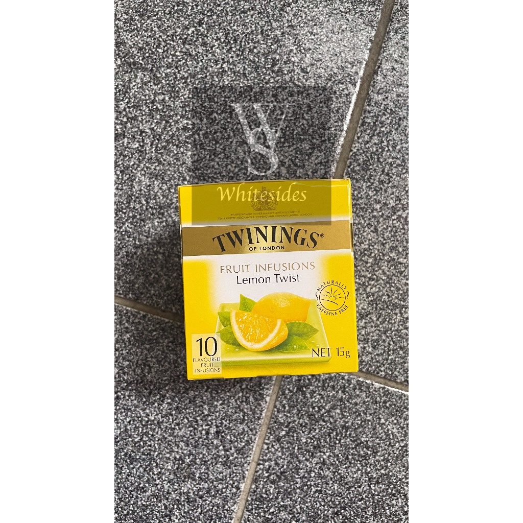 

Lemon Twist - 10 Tea Bags Twinnings Twinings Teh Pure Camomile Spearmint Spiced Apple Honey Vanilla Chai Cranberry & Pomegranate Darjeeling English Breakfast Extra Strong Earl Grey Pure Greentea Jasmine Mint Ginger Peppermint Russian Caravan Green Tea