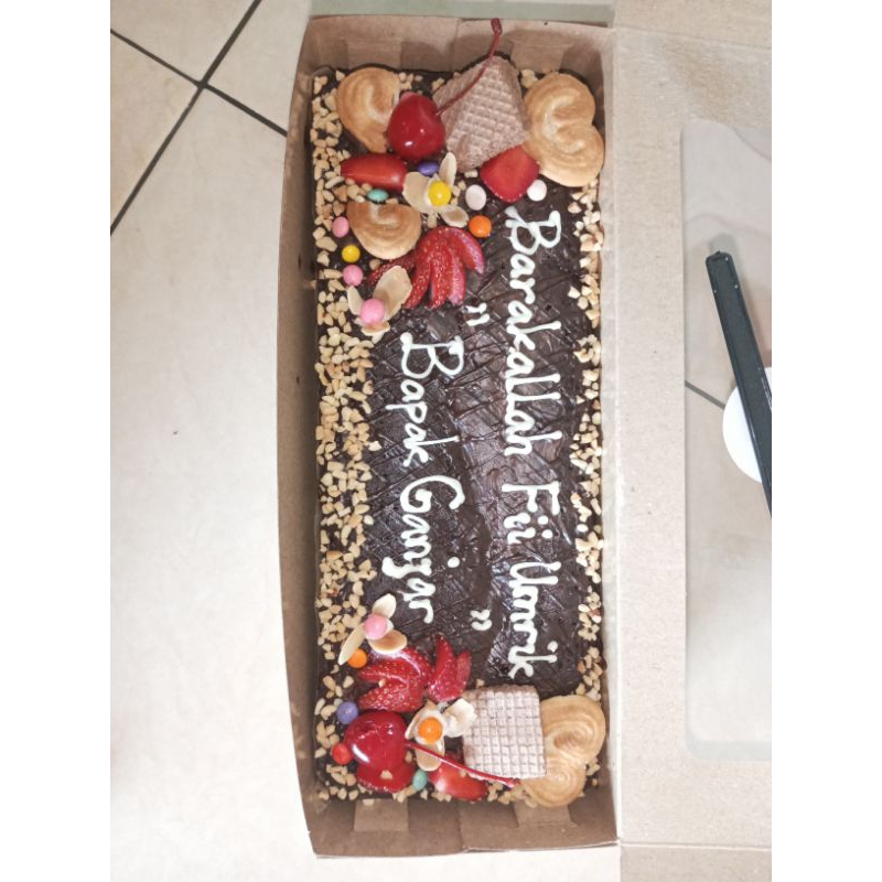 

brownies panggang ulang tahun