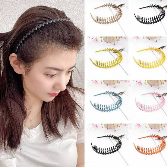 Bando Sirkam Gelombang Zig Zag Fashion Korea