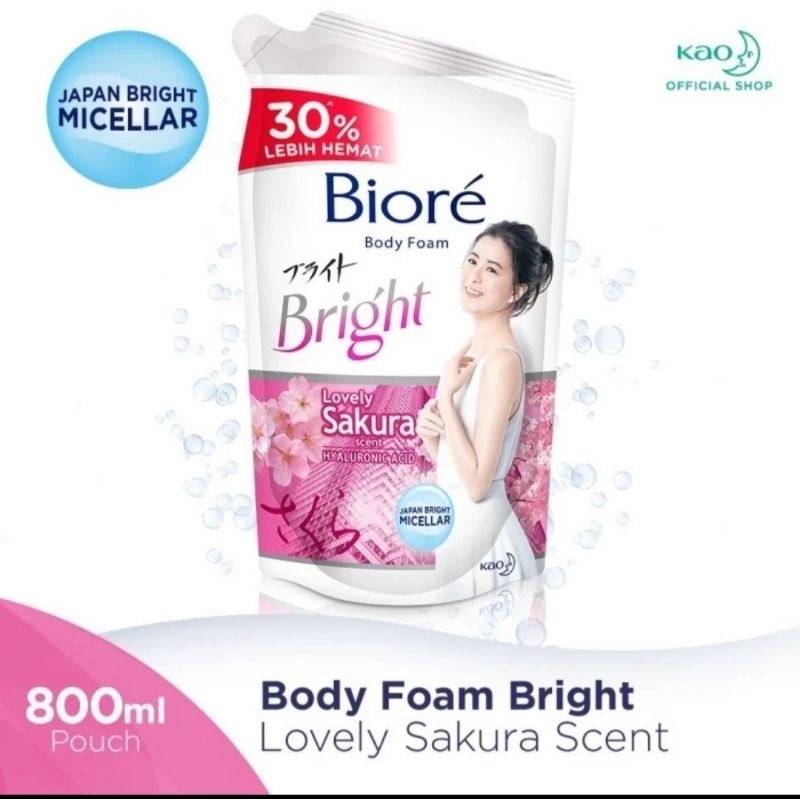 Biore bright sakura 800ml