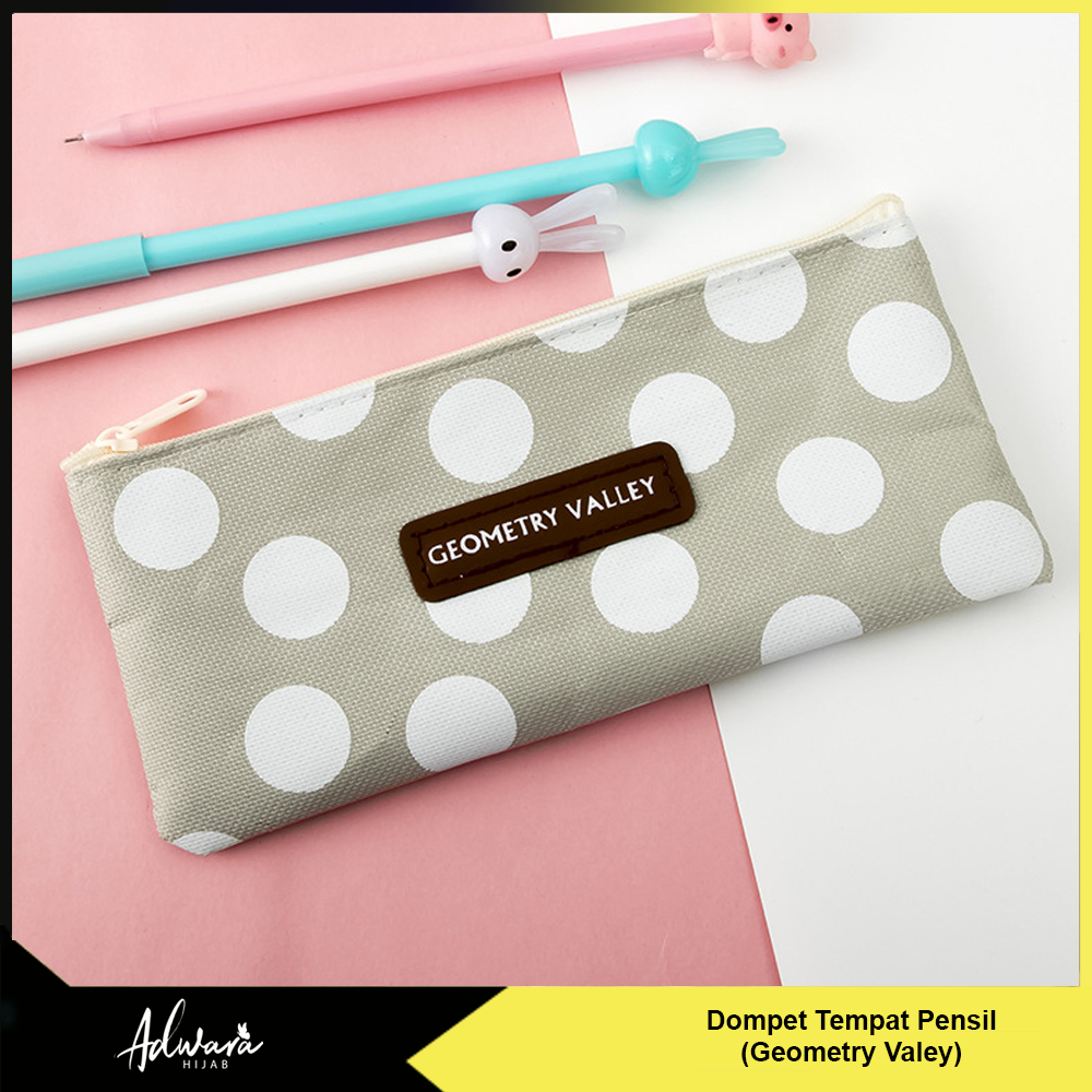 Pouch Tempat Pensil Motif Geometry Valley