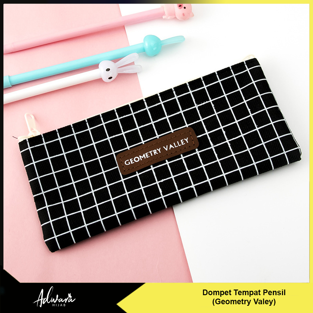 Pouch Tempat Pensil Motif Geometry Valley