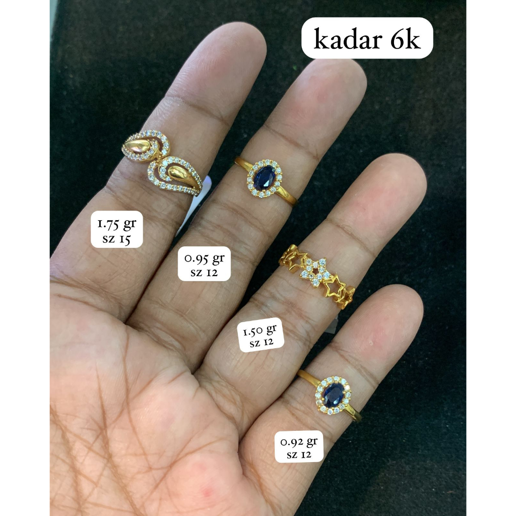 Cincin wanita emas asli kadar 300 fashion