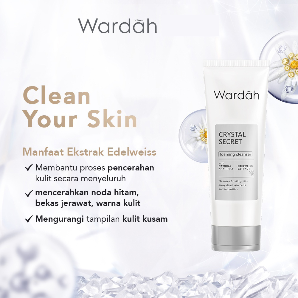 Wardah Crystal Secret Foaming Cleanser - 100ml