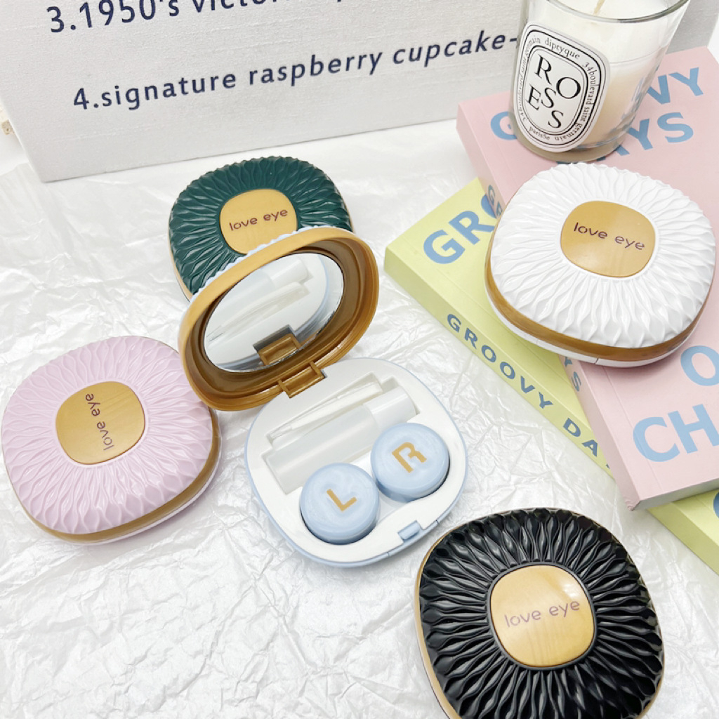 COD Case Softlens Motif Bunga Daisy Wadah lucu/ Karakter Bunga / Case Lucu / Wadah Softlens