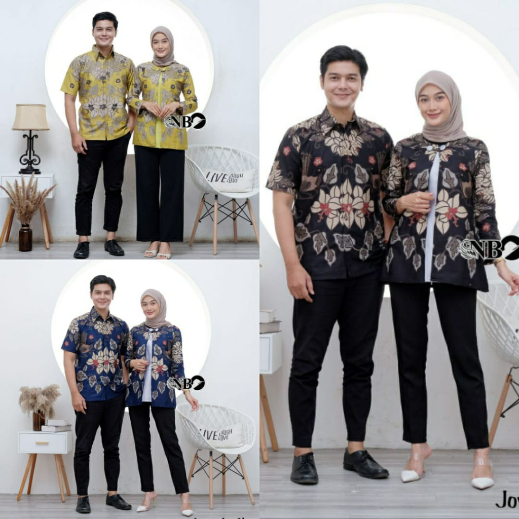 Batik Couple New Arrival Koleksi Batik Couple Kantor Seragam M L XL XXL