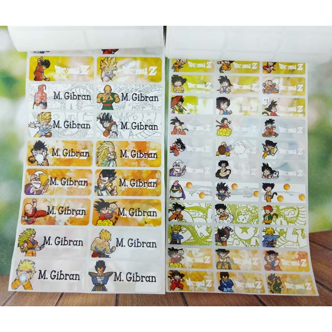 

Label Nama Import Waterproof DRAGON BALL