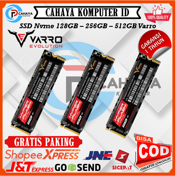 SSD NVME 128GB - 256GB - 512GB Varro Hyiper Flash Garansi 1 Tahun