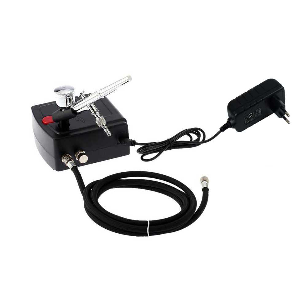 KMOON Air Compressor Airbrush Tatto Nail Art with Spray Gun - T-100