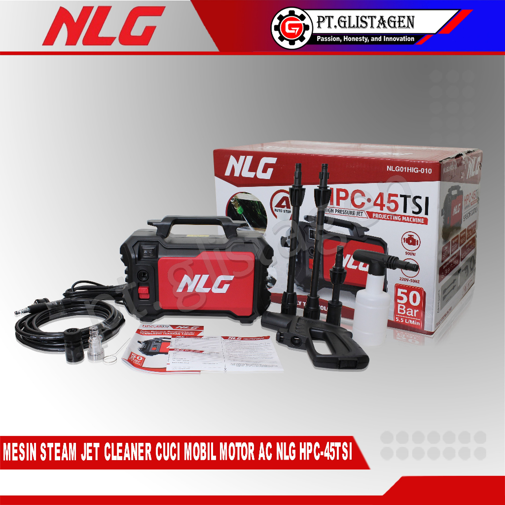 NLG HPC45 TSI Mesin Jet Cleaner Induction Steam Cuci Mobil Motor AC HPC45-TSI