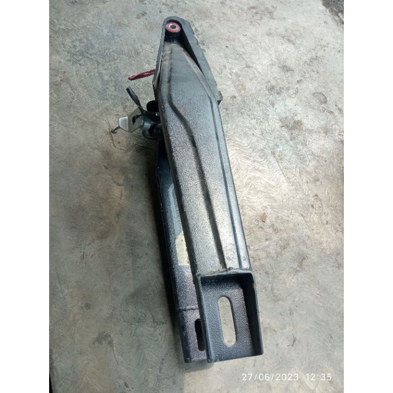 fork porok lengan ayun swing arm Scorpio modif