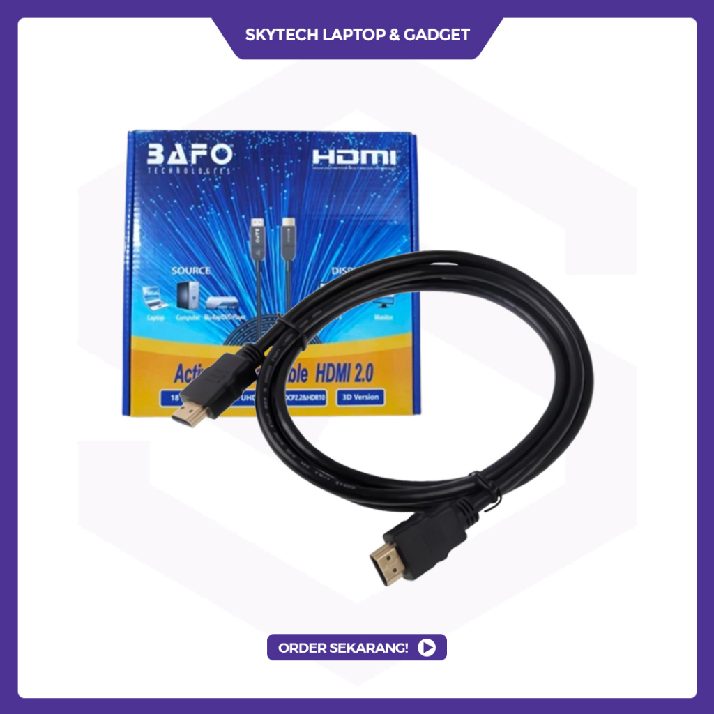 KABEL BAFO HDMI TO HDMI HIGH QUALITY PREMIUM CABLE 2M / 3M / 5M / 10M ORIGINAL