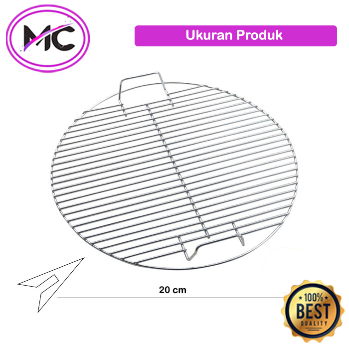 Tatakan Panggangan Bulat Grill Rak Pendingin Kue Dudukan Alas Mengukus Menghangatkan Makanan