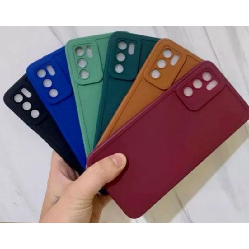 SOFT CASE MATTE REALME C3 FULL BLACK