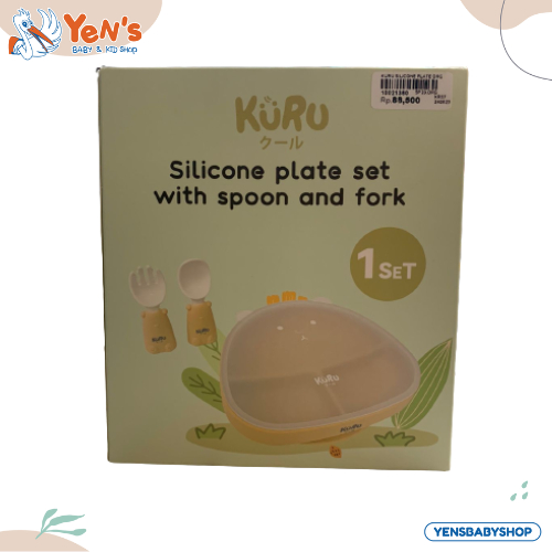 KURU SP20 Baby Silicone Suction Plate Set | Piring Makan untuk Bayi