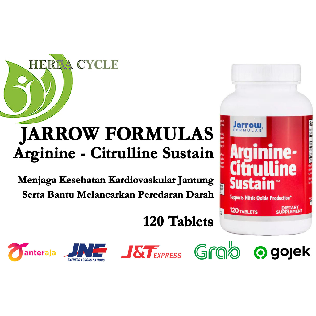 Arginine Citrulline Sustain 120 Tablets Jaga Kesehatan Peredaran Darah ORI USA