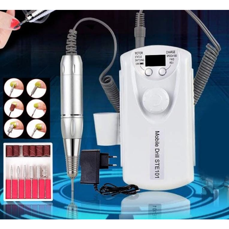 Alat Kikir Kuku Elektrik Portable nail drill pedicure set 30000 Rpm