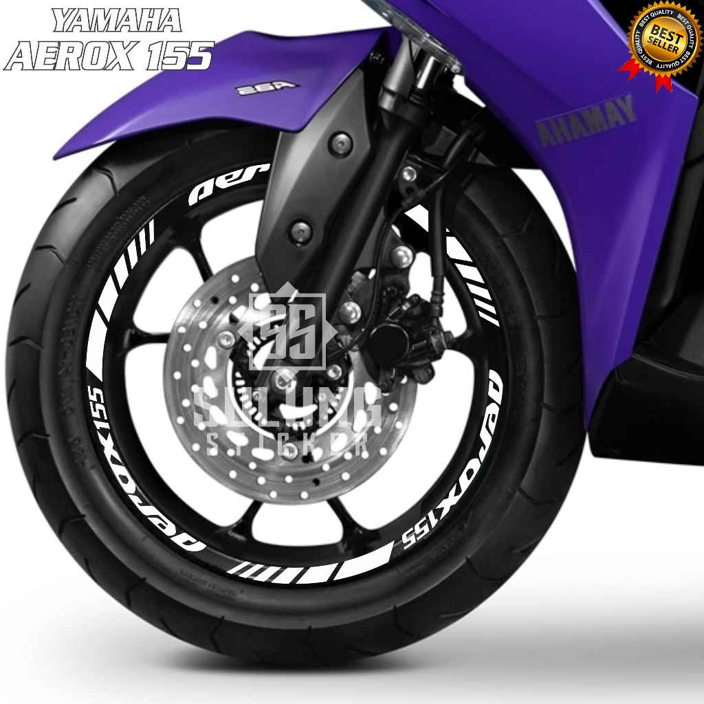 Stiker Velg Motor Yamaha Aerox 155 Sticker Cutting Aksesoris Variasi Pelek