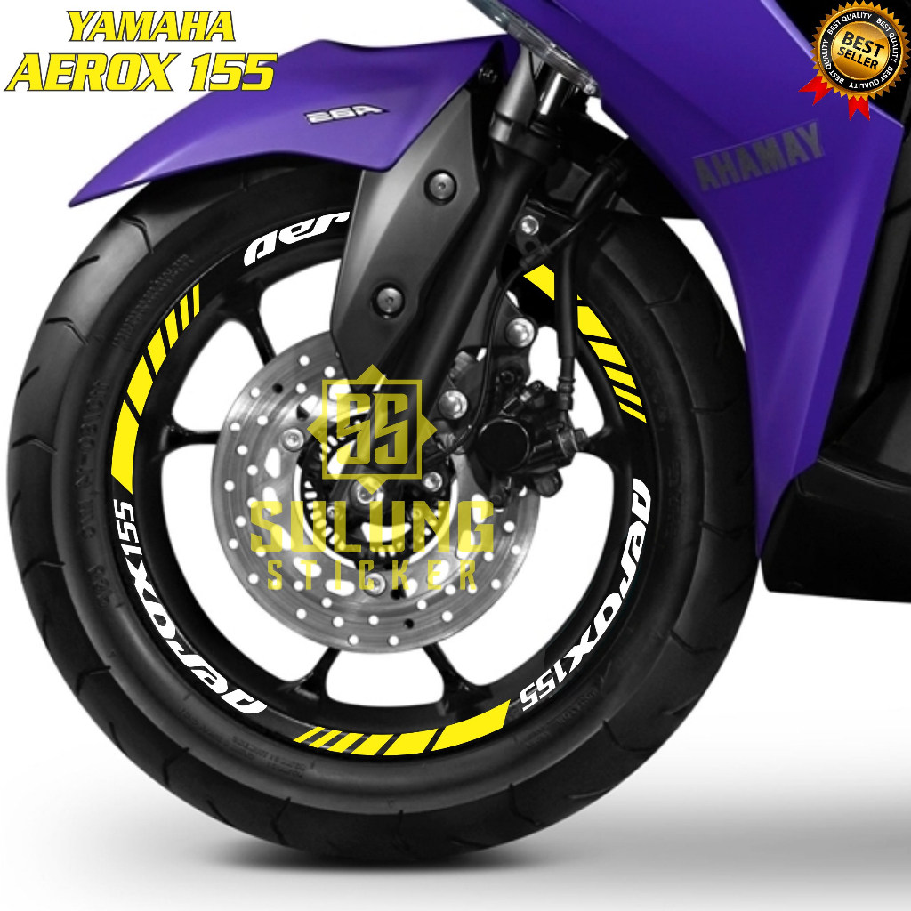 Stiker Velg Motor Yamaha Aerox 155 Sticker Cutting Aksesoris Variasi Pelek