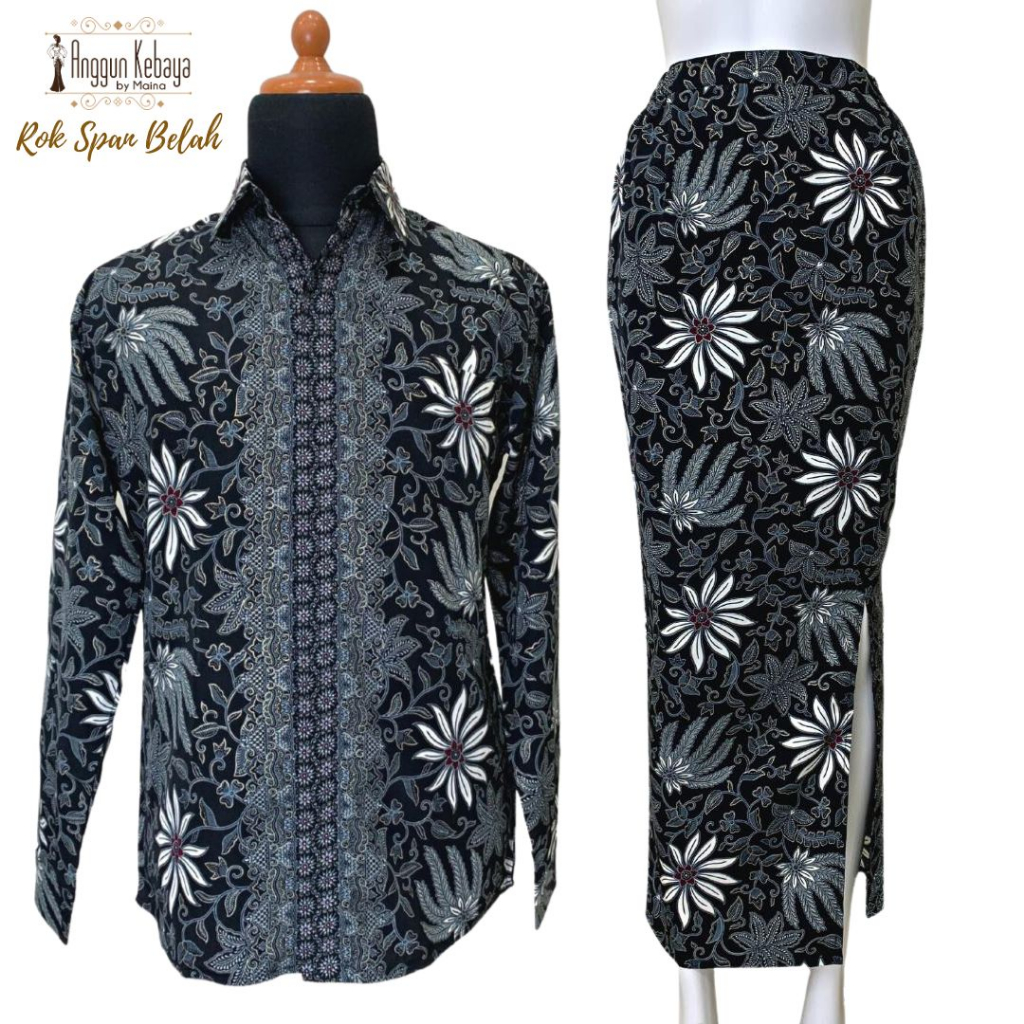 ANGGUN KEBAYA - Couple Set / Kemeja Rok Set / Batik Couple