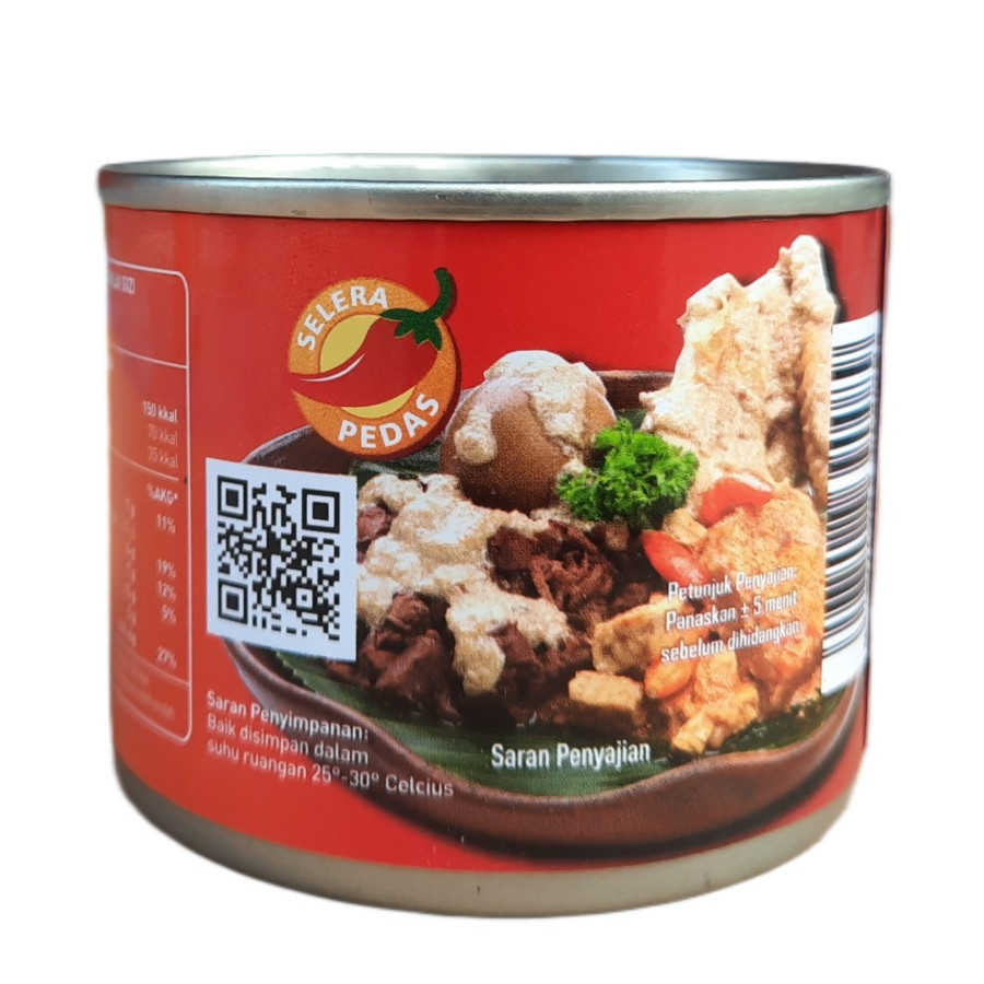 Gudeg Kaleng Bu Tjitro Varian Pedas Asli Jogja - 210Gram