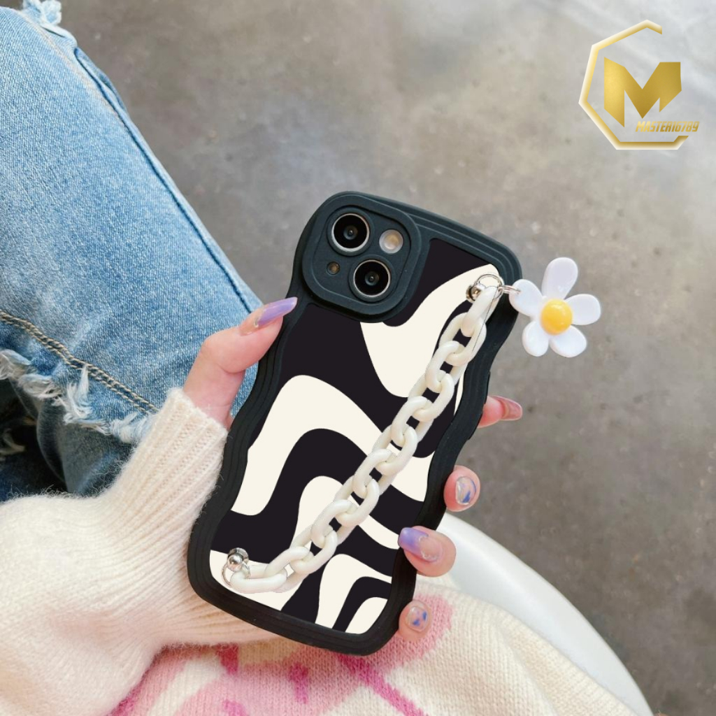 GC54 GC63 CASE CASING SILIKON WAVY WAVE CARACTER RANTAI BUNGA FOR OPPO A17 A17K A31 A8 A9 A5 2020 A36 A76 A96 4G MA4986