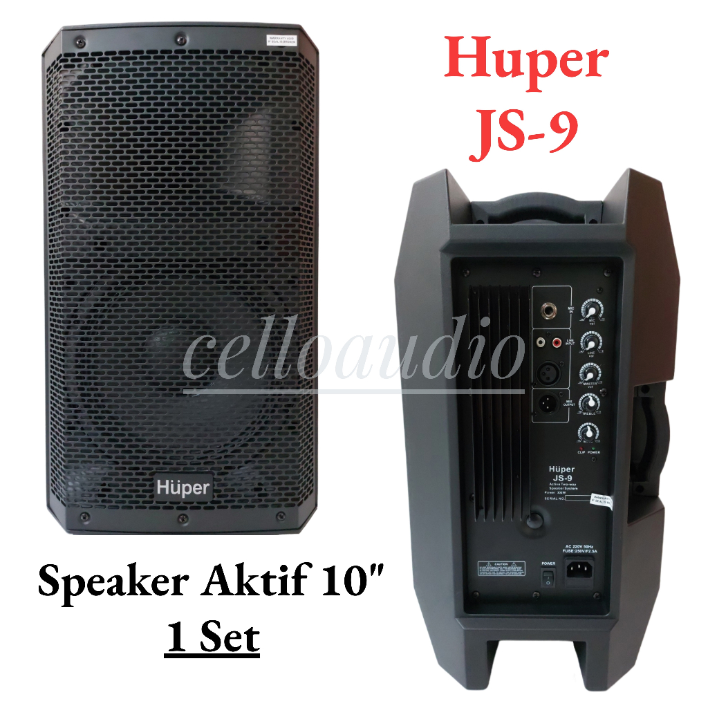 Speaker Aktif 10 Inch Huper JS-9 (1 Set) Active Speaker 10" Huper JS9
