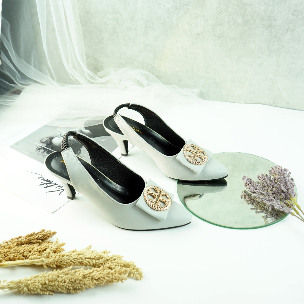 Sandal Wanita Heels Sepatu Tali Belakang MT 21