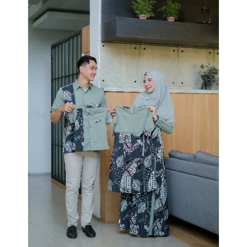 Baju Muslim Anak Perempuan dan Laki-laki Atiya Rayya Batik Series