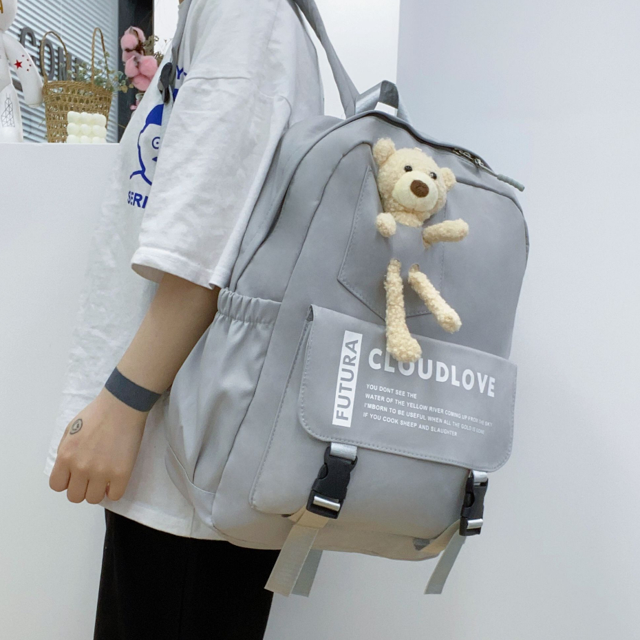 Tas Ransel Sekolah CLOUDS' LOVE 98095 Backpack Remaja Muat Laptop 16inch Bahan Anti Air WATCHKITE WKOS