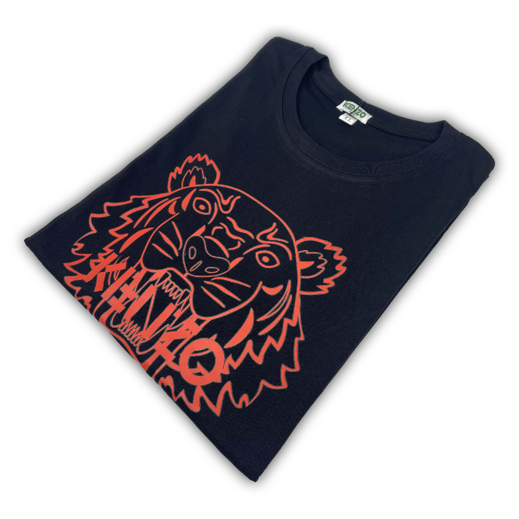 Baju Kaos K3NZ00 Logo Tiger|Black T-Shirt|Kaos Import|Kaos Pria Wanita|Kaos Branded|031 032 012