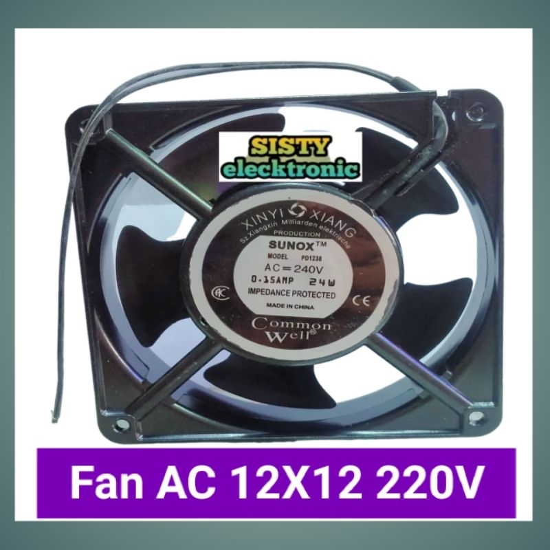 Kipas power Fan Ac 12x12 220V Sunox