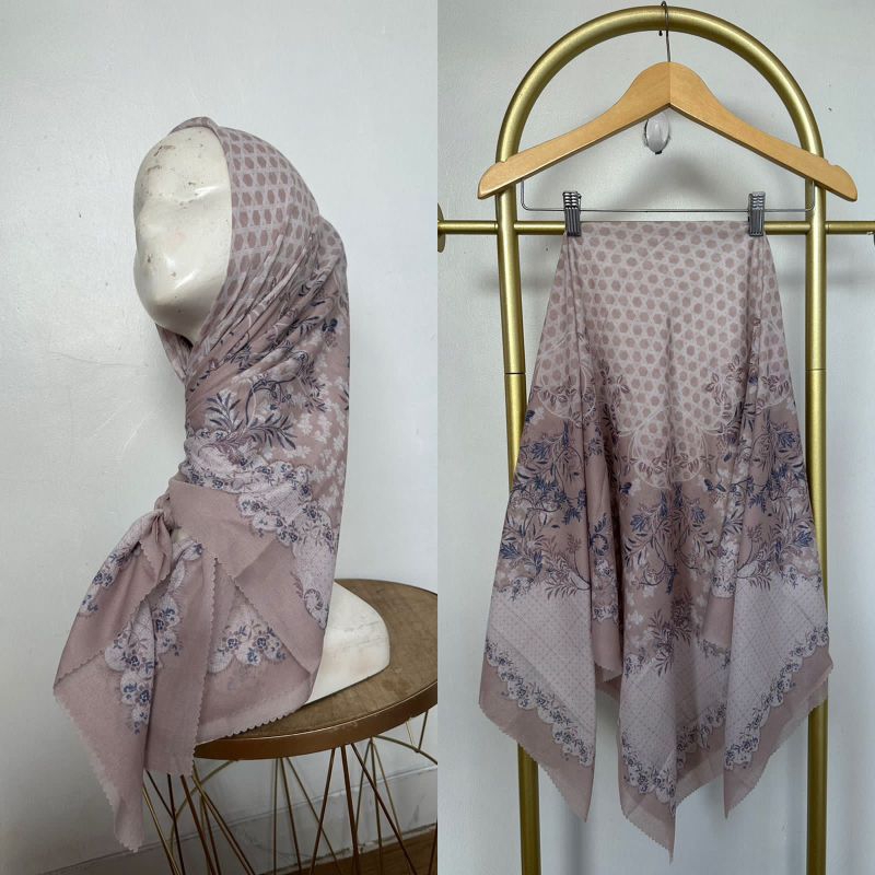 Afrahijab/ Segi Empat Voal Motif 045