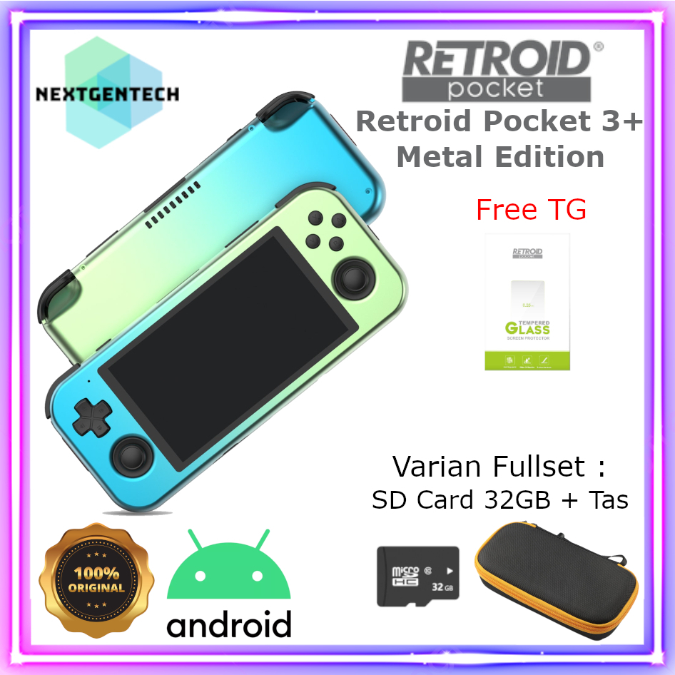 Retroid Pocket 3+ Metal Edition Retro Handheld Game Console Android