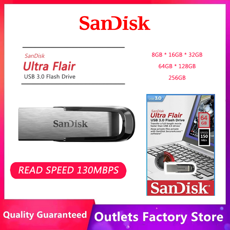 Flashdisk USB 8GB/16GB/32GB/64GB/128GB/256GB USB Hingga 130MB/D Flashdisk vehicle drive large capacity usb 3.0 disk USB cz73 komputer ponsel enkripsi sistem logam kualitas tinggi