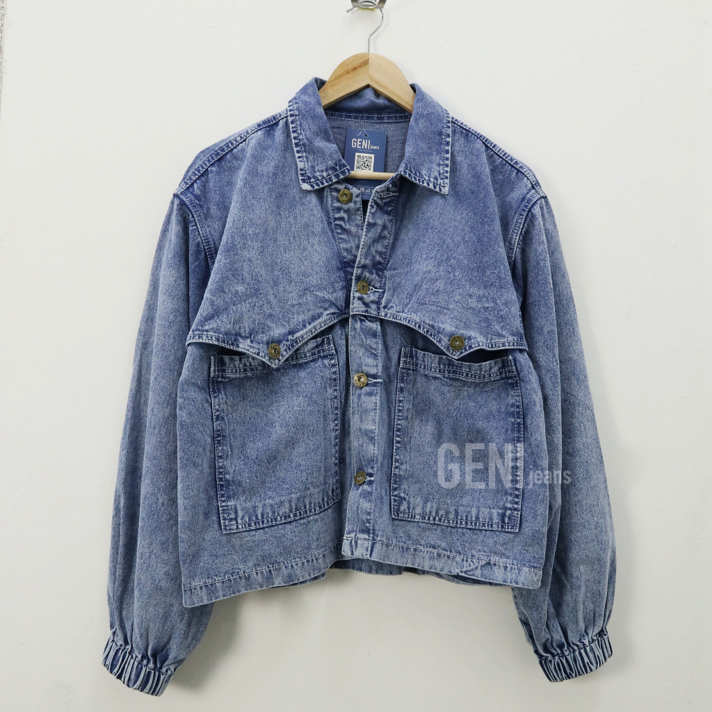 Bevey jacket jeans wanita by Genijeans