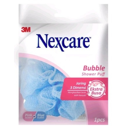 3M Nexcare Shower Puff Bubble Shower Mandi Lembut